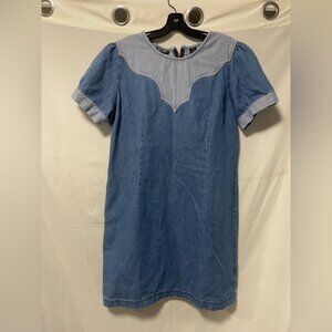 Wrangler Retro Two Tine Denim Mini Dress  Large